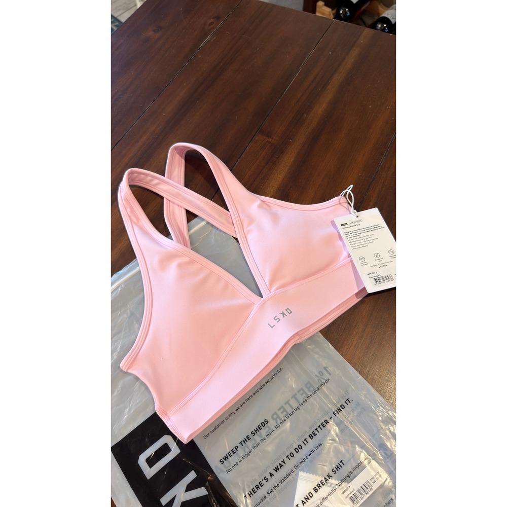 LSKD Stamina Sports Bra Marshmallow Pink Women's Small NEW NWT - Picture 9 of 16
